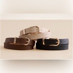 BKE 3 Pack Mixed Belt Set